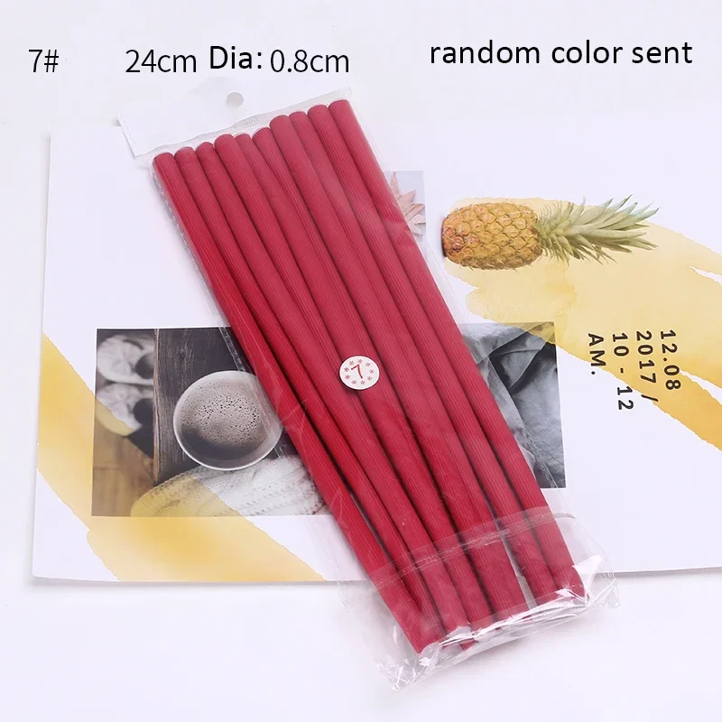 10 Pack Flexible Hair Curling Rods - Image 10