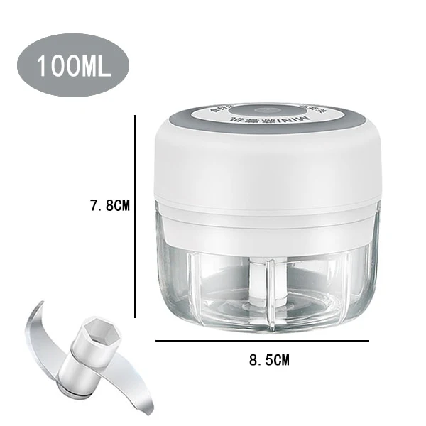 100/250ML Powerful Mini Electric Garlic/Vegetable Chopper Blender - Image 9