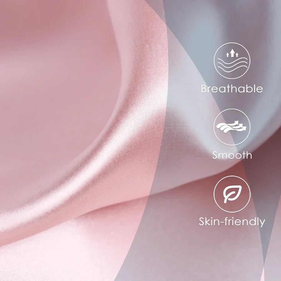 Pure Mulberry Satin Silk Pillowcase - Image 3