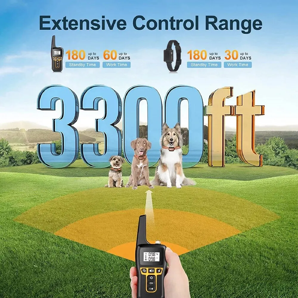 1000M 2-in-1 Dog Training Collar with Remote - Image 5