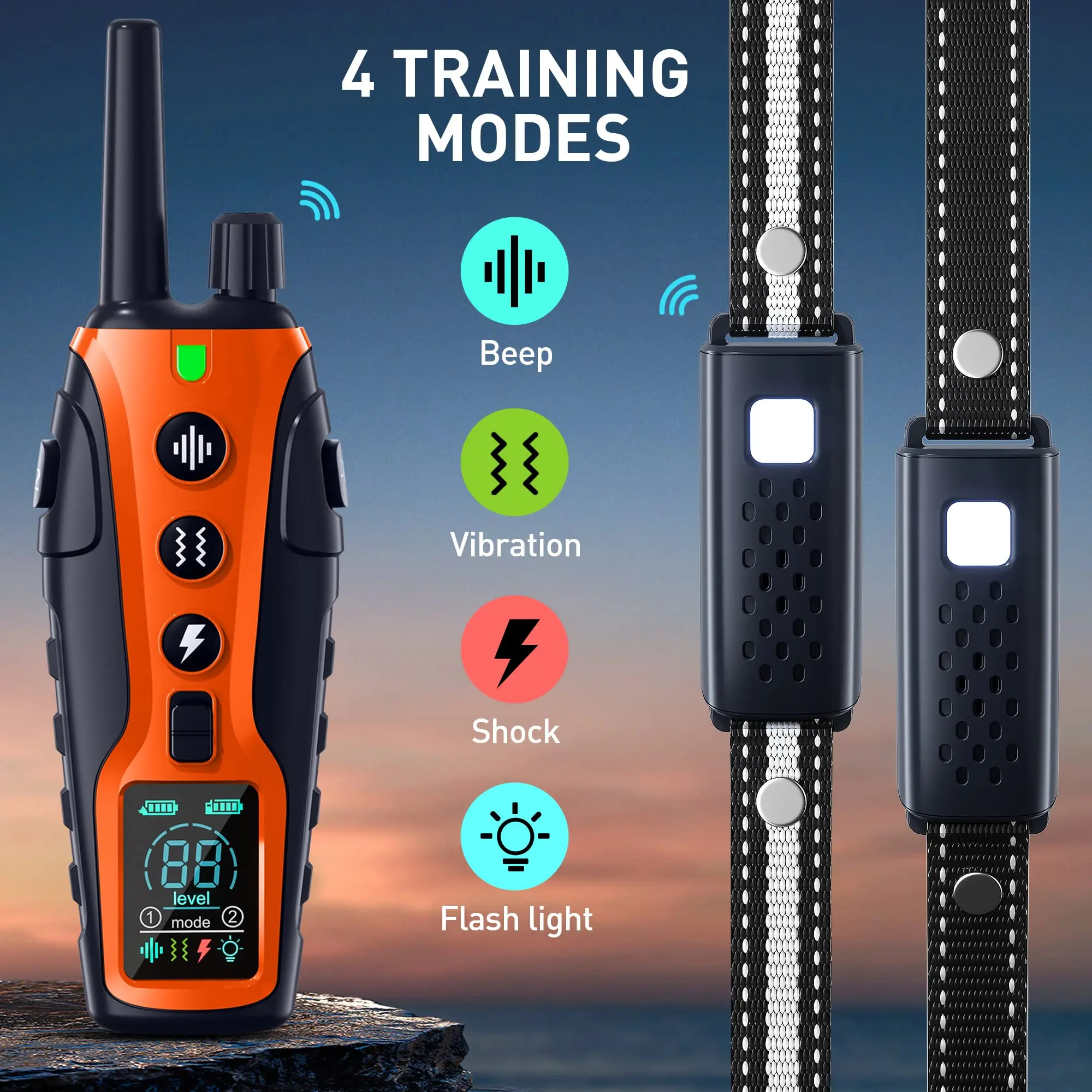 1000m Electric Dog Training Collar with Remote Control - Image 2