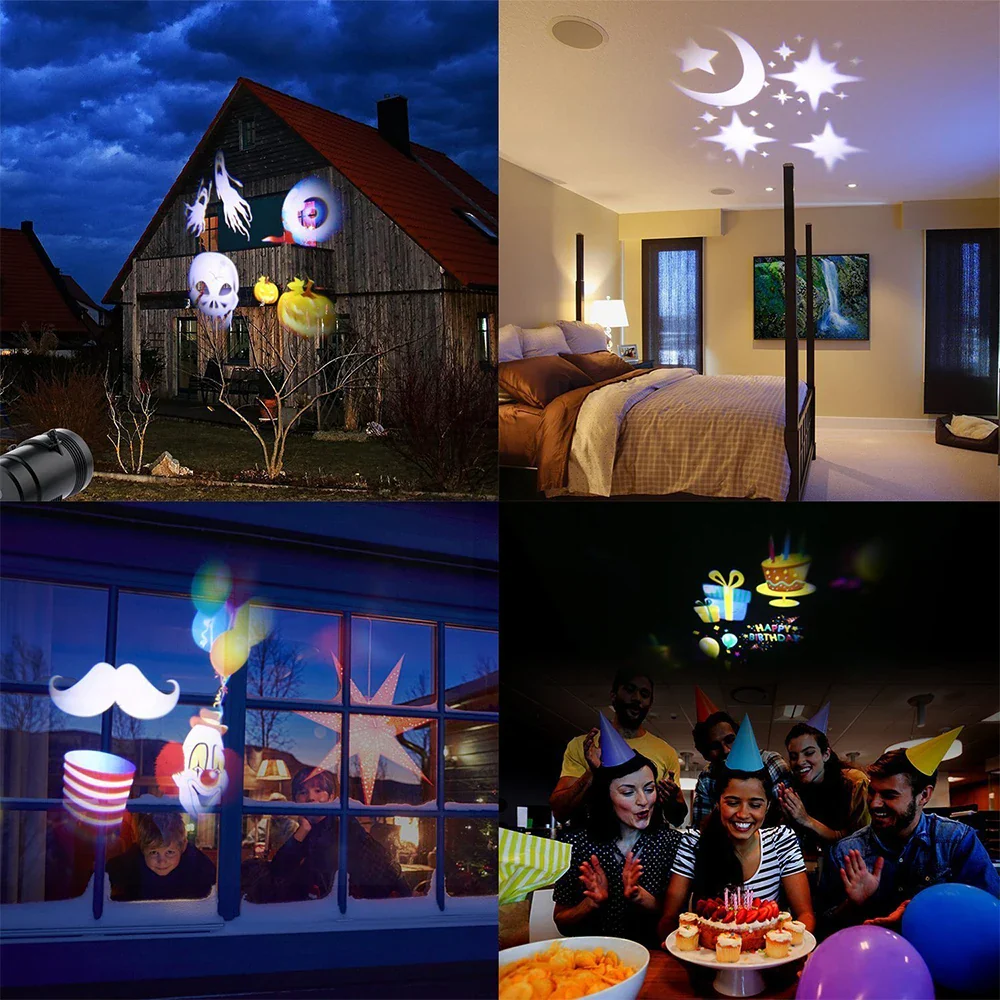 12-Pattern Christmas Snowflake & Seasonal Laser Projector Light - Image 6