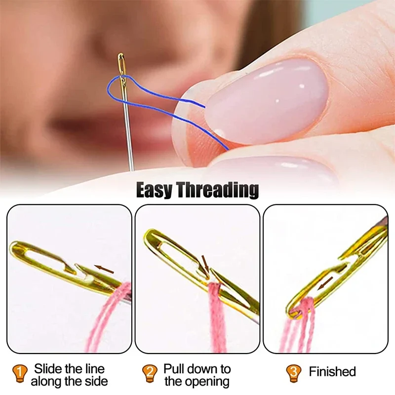 12Pcs Side Hole Blind Sewing Needles - Image 4