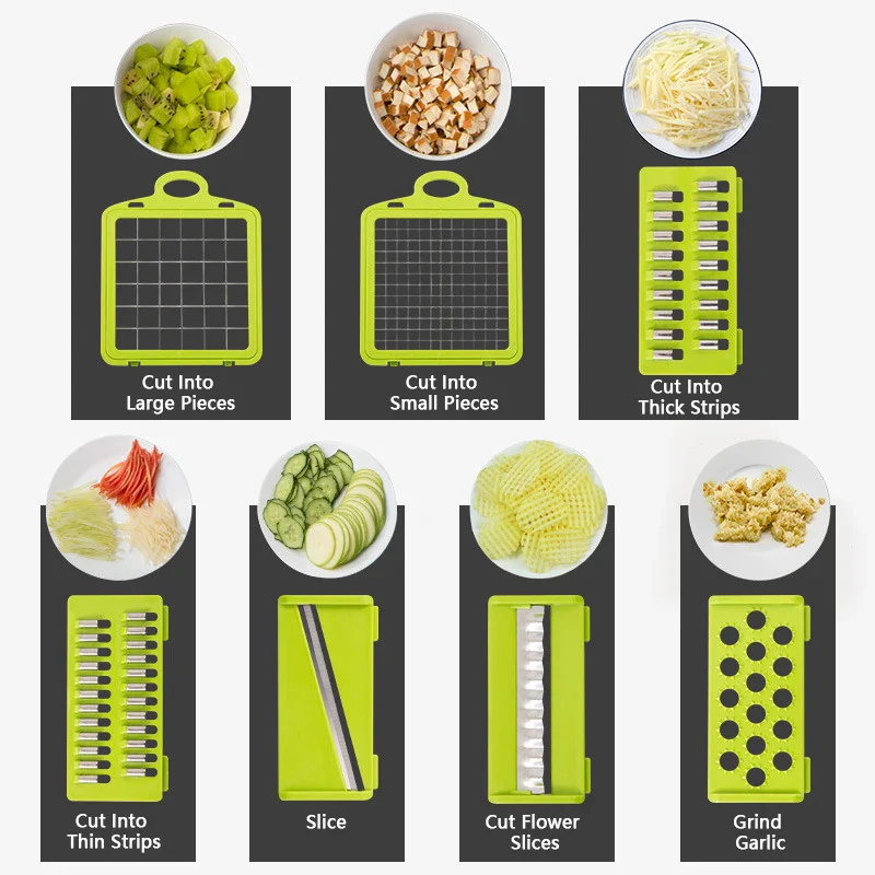 14/16 in 1 Multifunctional Vegetable Chopper Dicer Slicer - Image 5