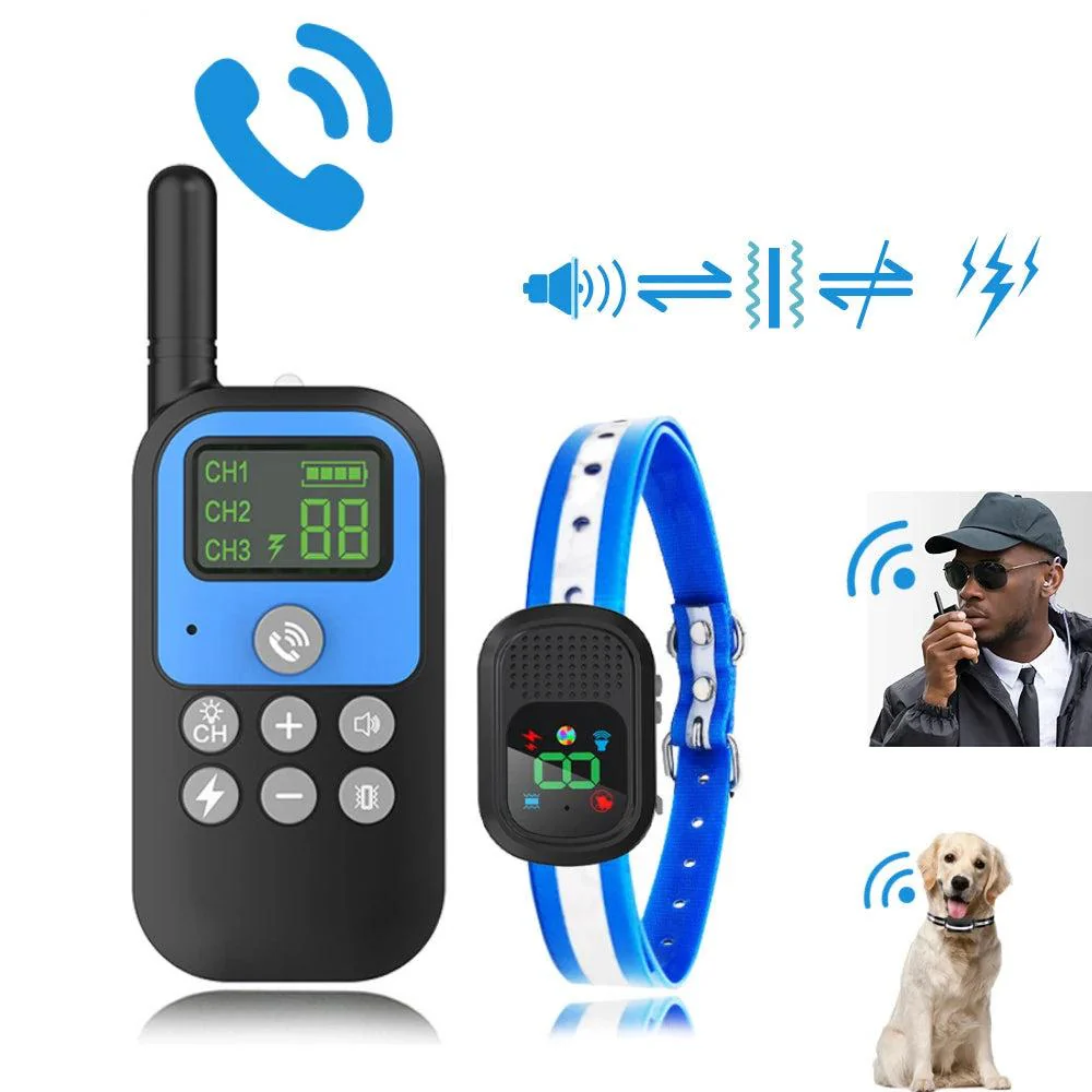 1500m Electric Dog Training Collar with Voice Walkie-Talkie - Image 8
