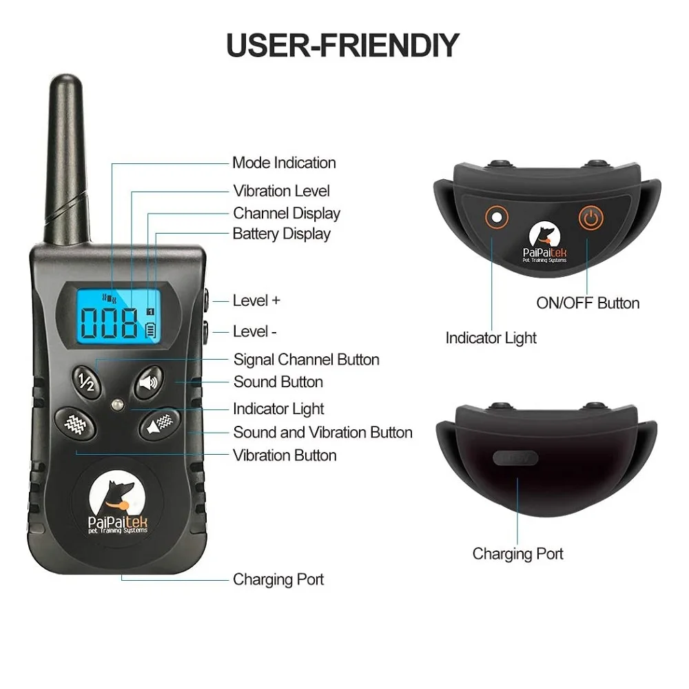 1600Ft Dog Training Collar with Remote - Image 3