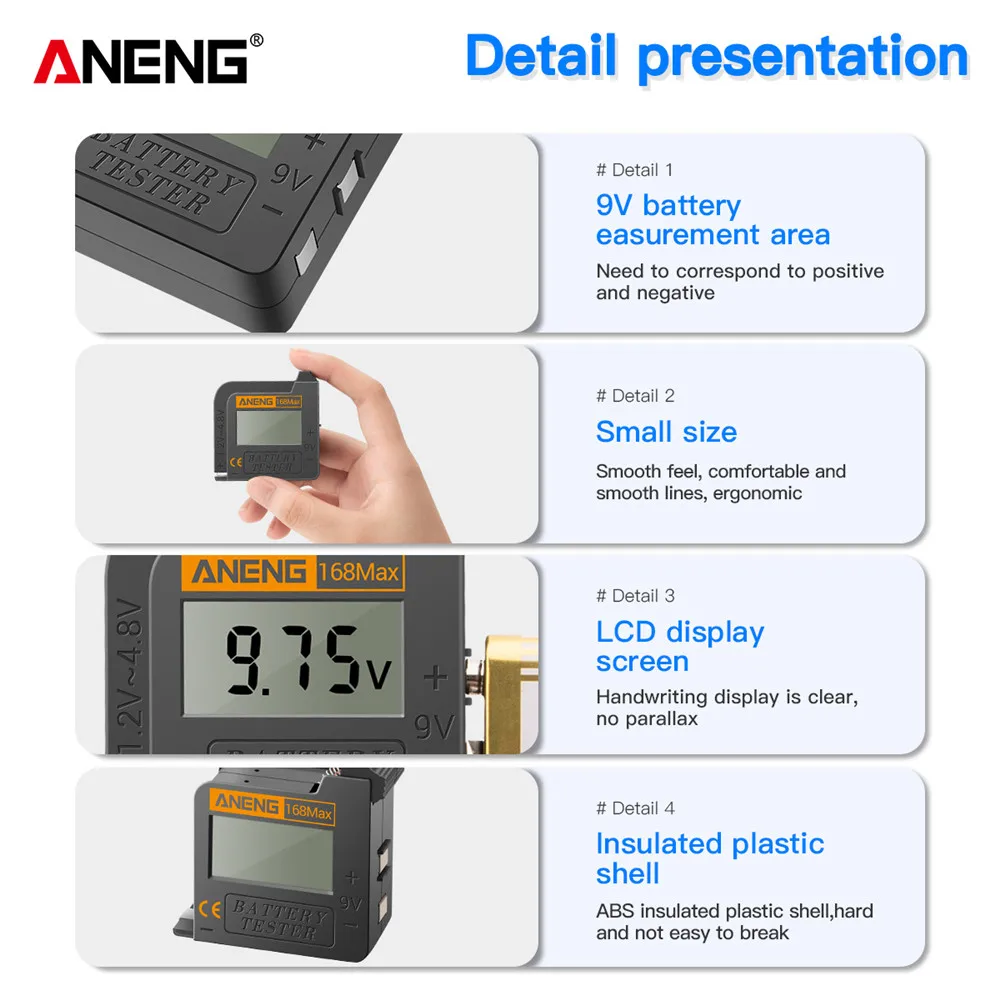 168Max Digital Lithium Battery Tester - Image 4