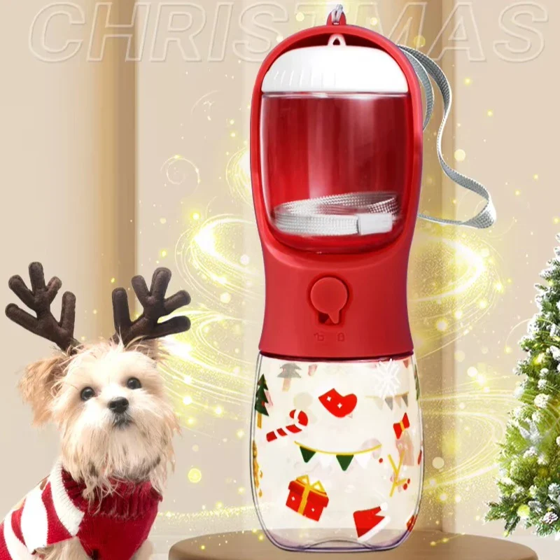 2-in-1 Dog & Cat Water Bottle with Food Container – Portable Leak-Proof Travel Feeder - Image 2