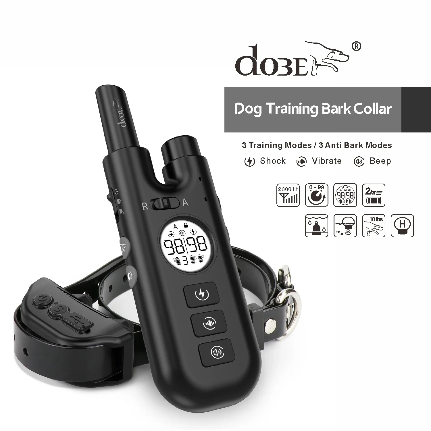 2-in-1 Dog Shock Collar 
