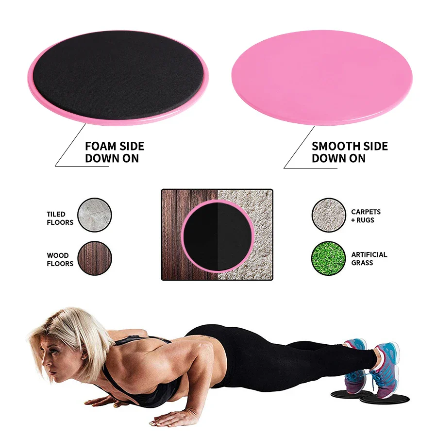 2PCS Fitness Core Sliders Exercise Gliding Discs - Image 5