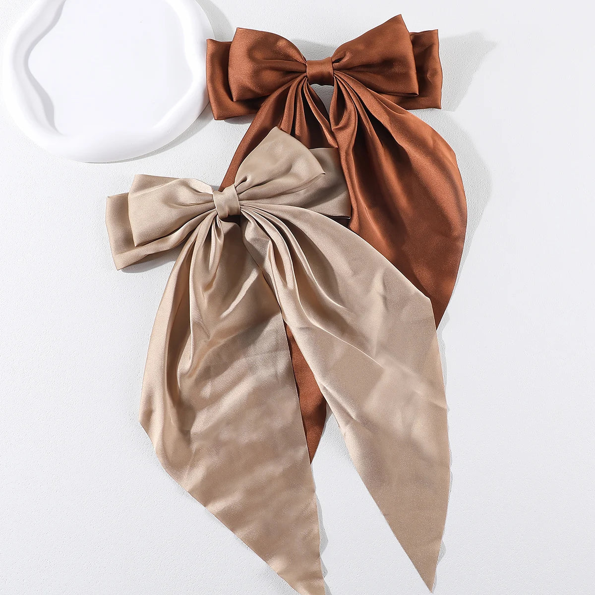 2PCs Set Bow Hair Clips - Image 12