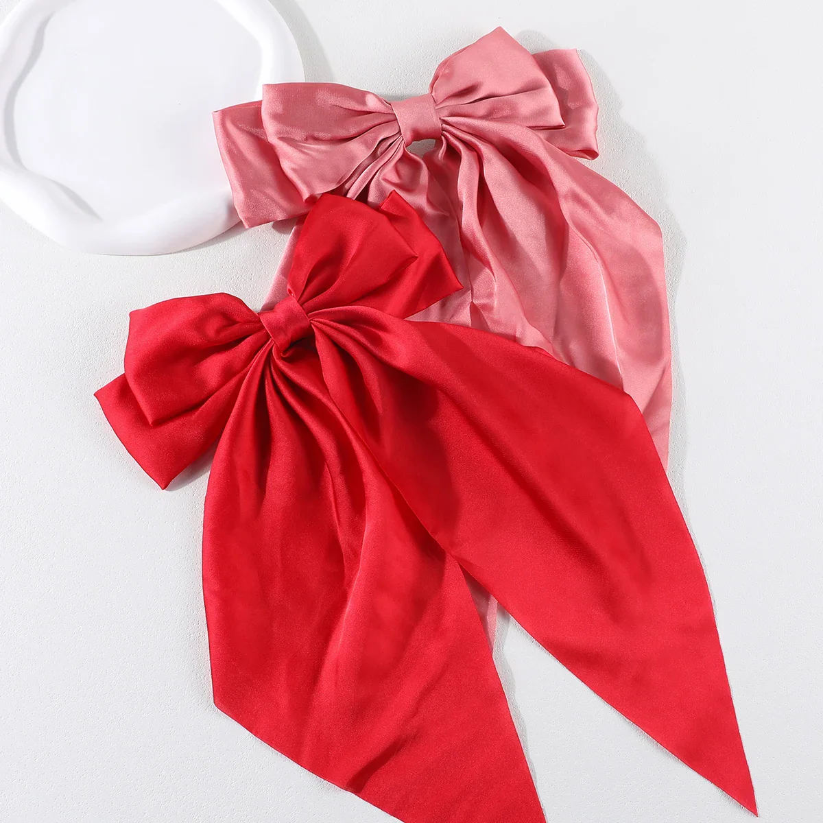 2PCs Set Bow Hair Clips - Image 16