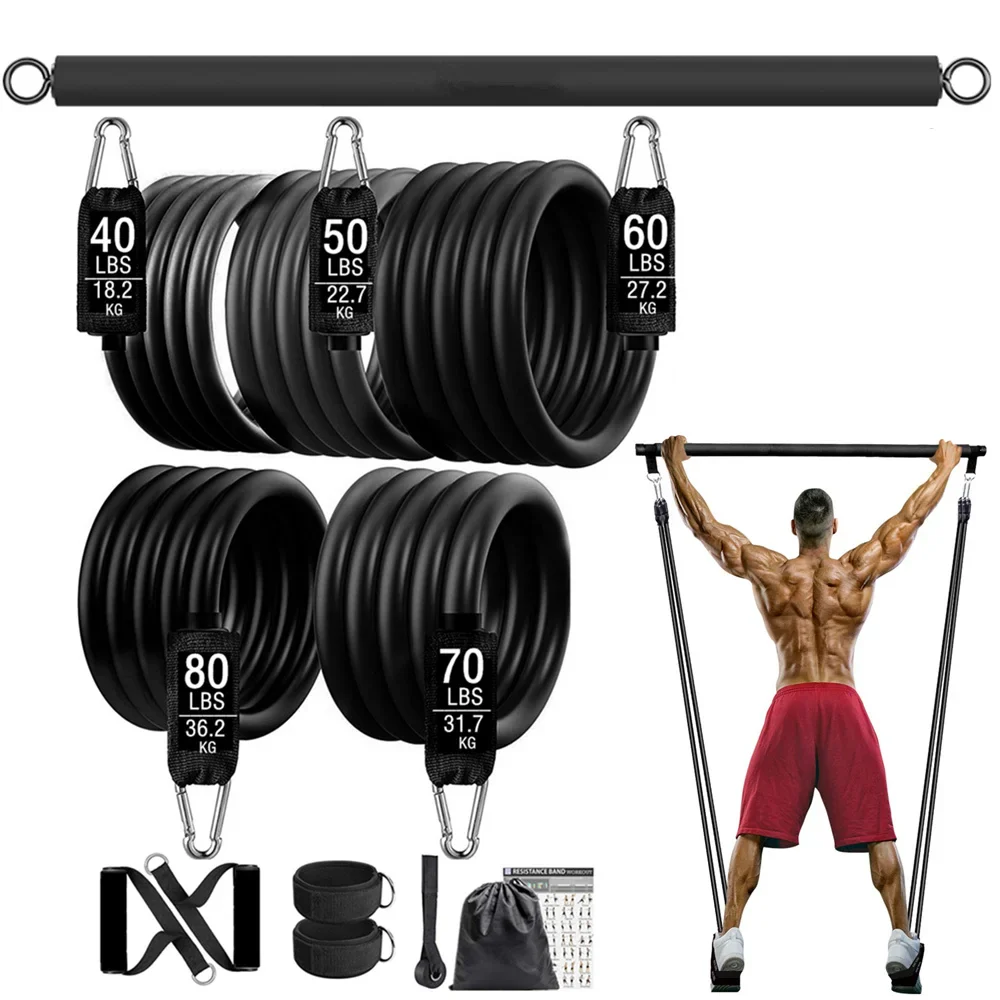 300lb Fitness Booty Resistance Elastic Band Workout Set - Image 7