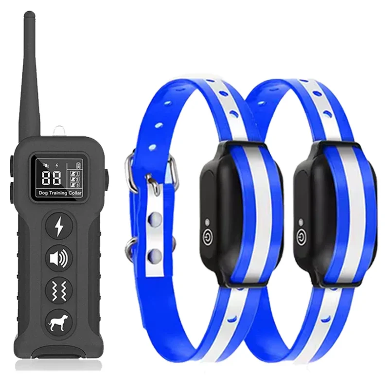 3300 ft Rechargeable & Waterproof Dog Shock Collar with Remote (1 Remote - 2 Collars for 2 Dogs) - Image 10