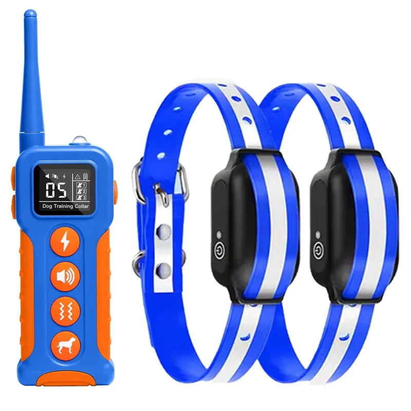 3300 ft Rechargeable & Waterproof Dog Shock Collar with Remote (1 Remote - 2 Collars for 2 Dogs) - Image 8