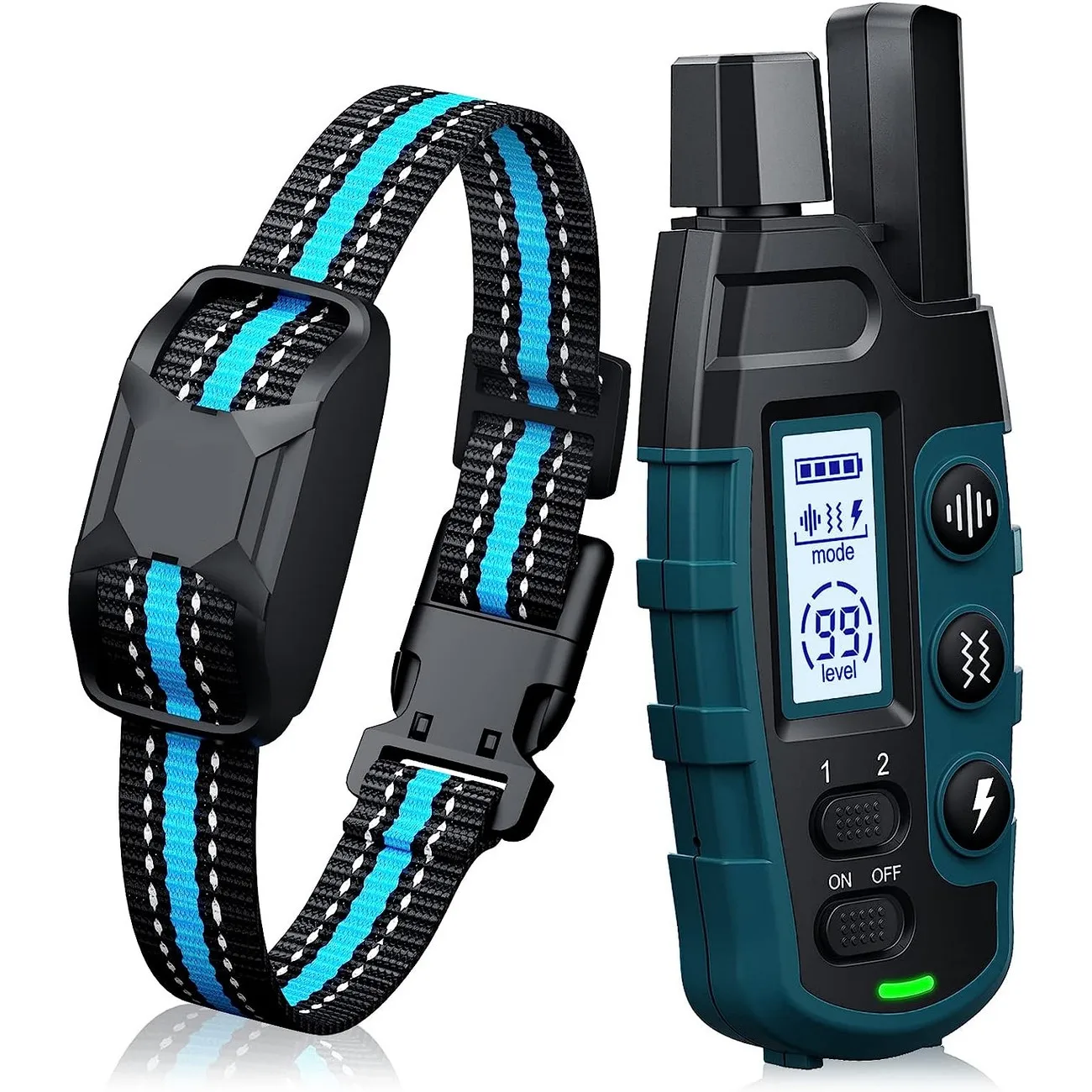 3300ft Rechargeable and Waterproof Dog Training Collar with Remote