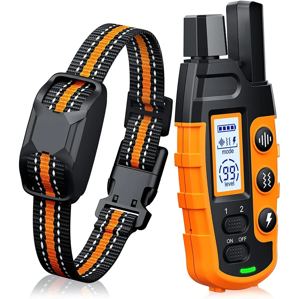 3300ft Rechargeable and Waterproof Dog Training Collar with Remote - Image 2