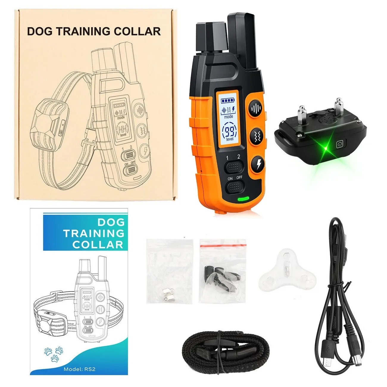 3300ft Rechargeable and Waterproof Dog Training Collar with Remote - Image 6