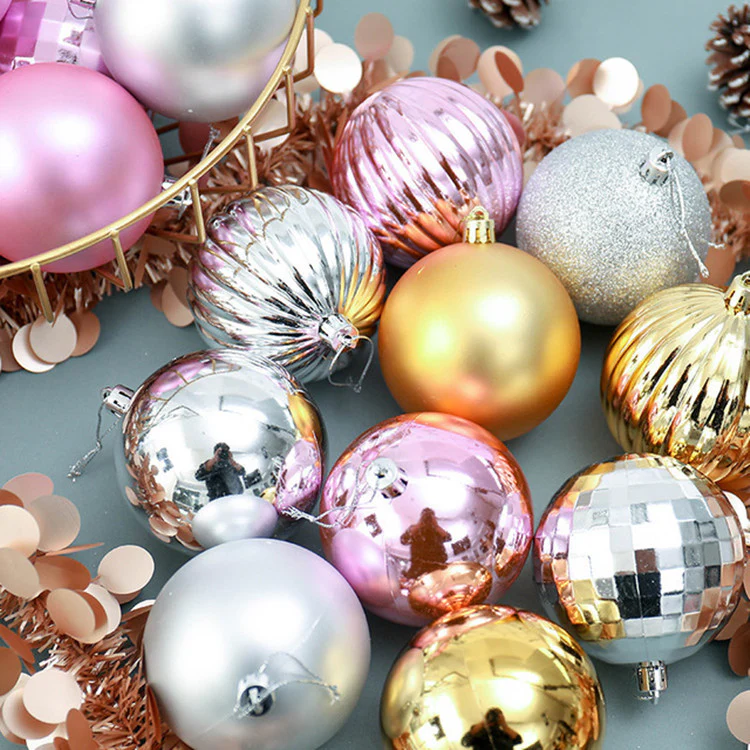 34 Christmas Tree Decoration Ball Set 4cm Ornaments