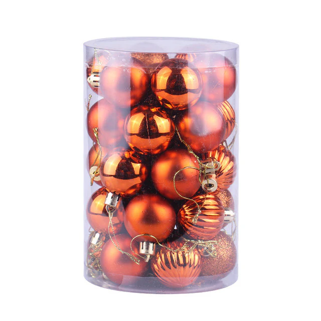 34 Christmas Tree Decoration Ball Set 4cm Ornaments - Image 8