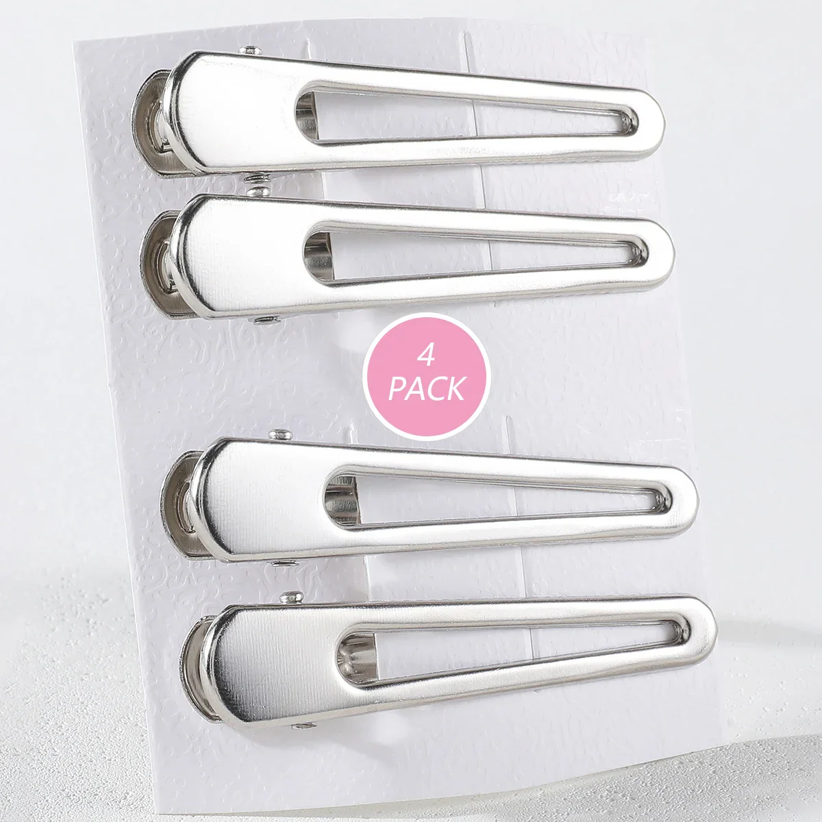 4/24PCs Set of Silver Y2K Hair Clips - Image 15