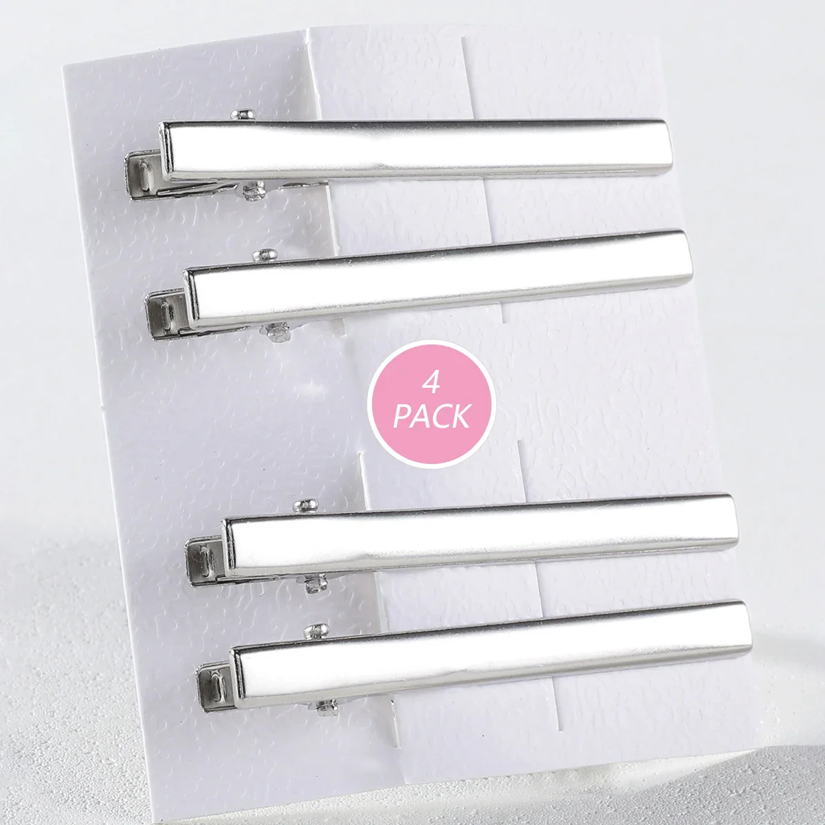 4/24PCs Set of Silver Y2K Hair Clips - Image 8