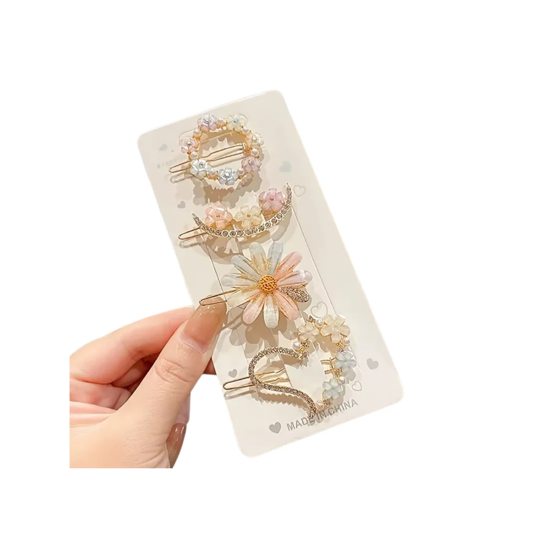 4 Pack Floral Design Hair Pins - Image 5