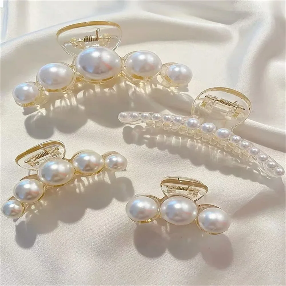 4 Pack Pearl Hair Grab Clips - Image 7