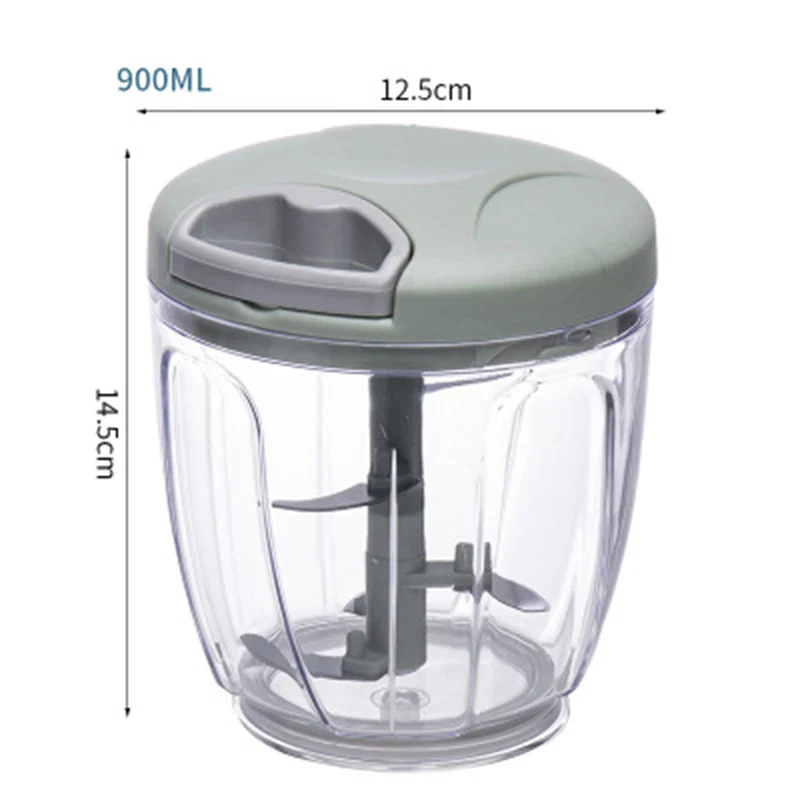 500/900ML Manual Garlic / Vegetable Chopper - Image 12