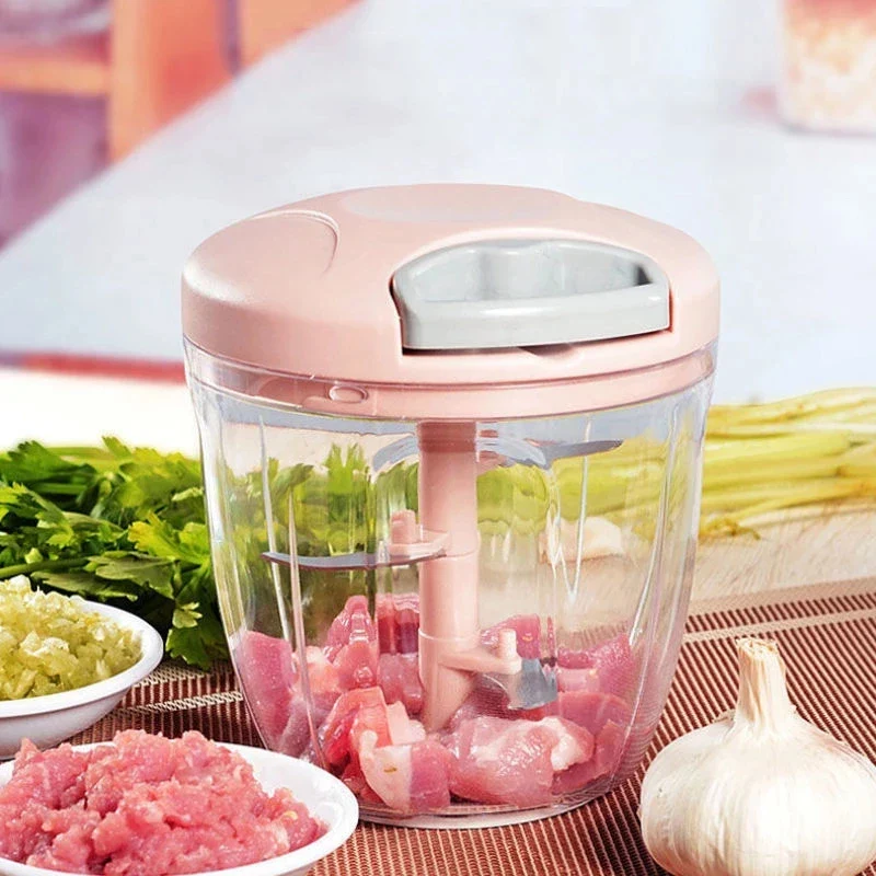 500/900ML Manual Garlic / Vegetable Chopper - Image 3