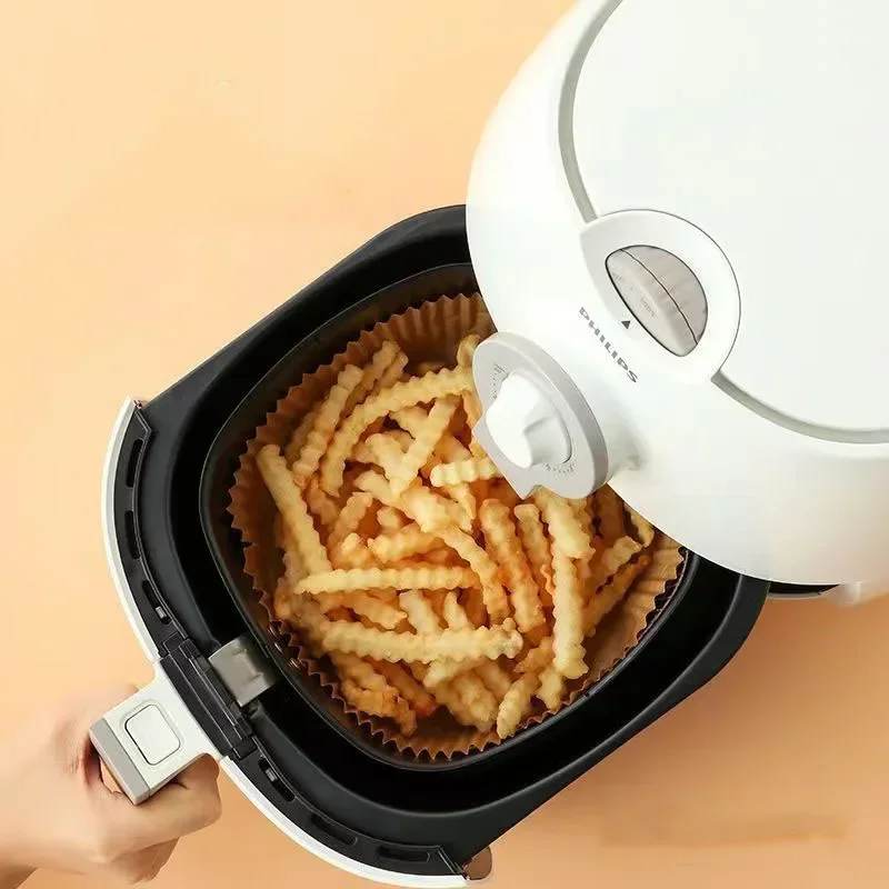 50pcs Air Fryer Grease Absorbent Silicone Paper Pads - Image 3
