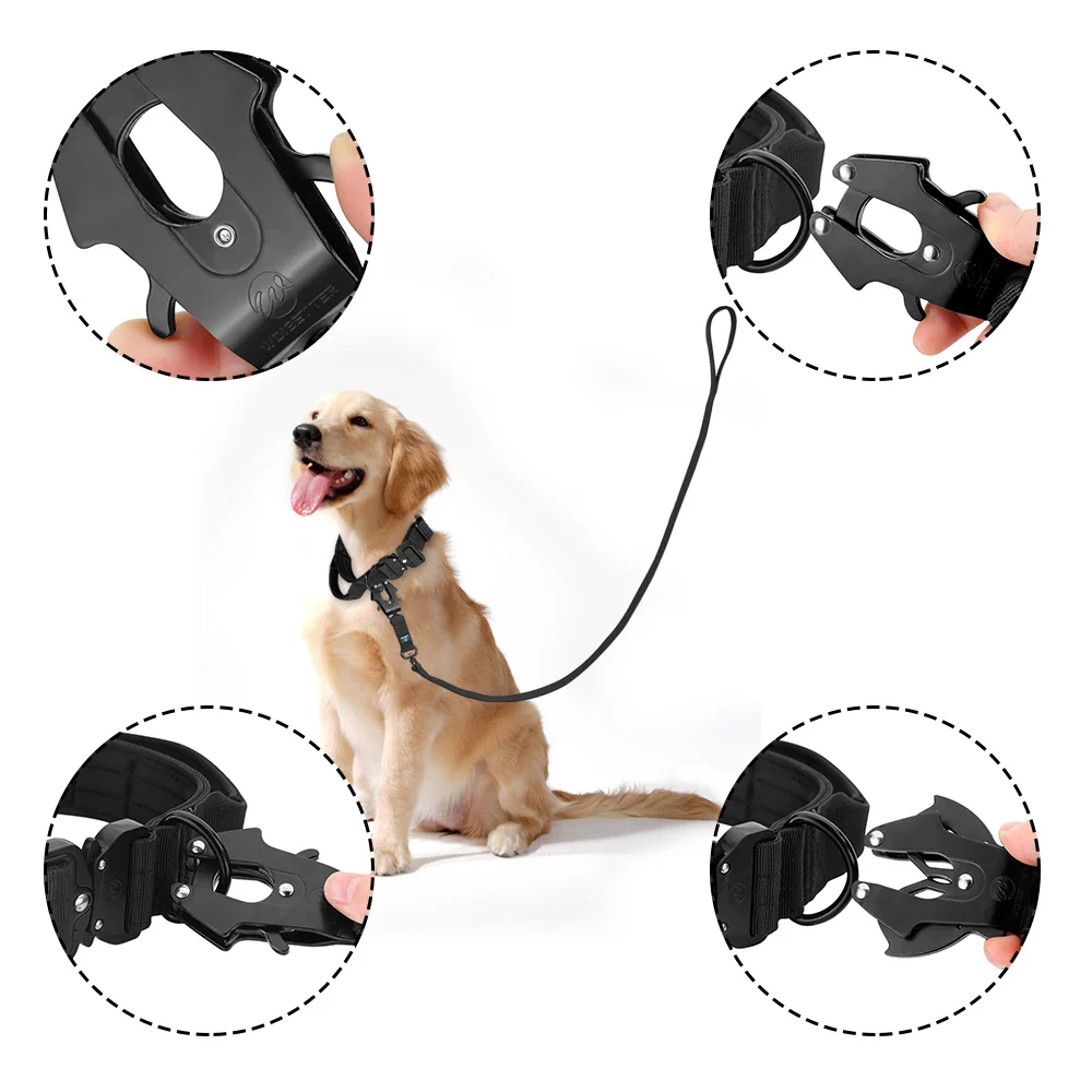 5Ft Nylon Tactical Dog Leash with Padded Handle - Image 4