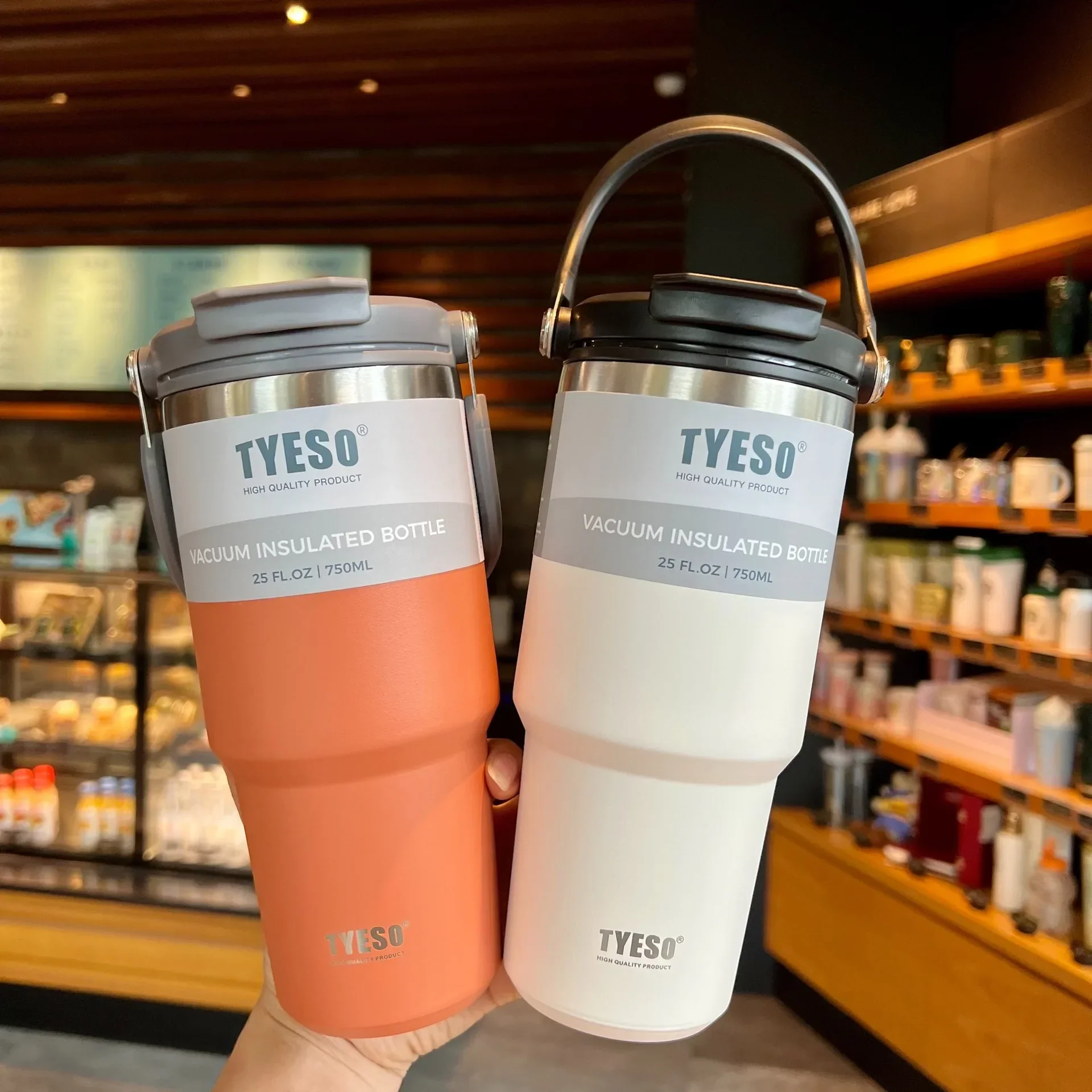 600ml 750ml 900ml Coffee Cup Thermal Vacuum Mug - Image 2