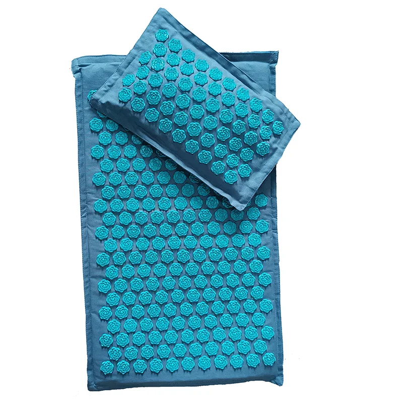 74x44cm Nature Linen Massage Yoga Mat - Image 12
