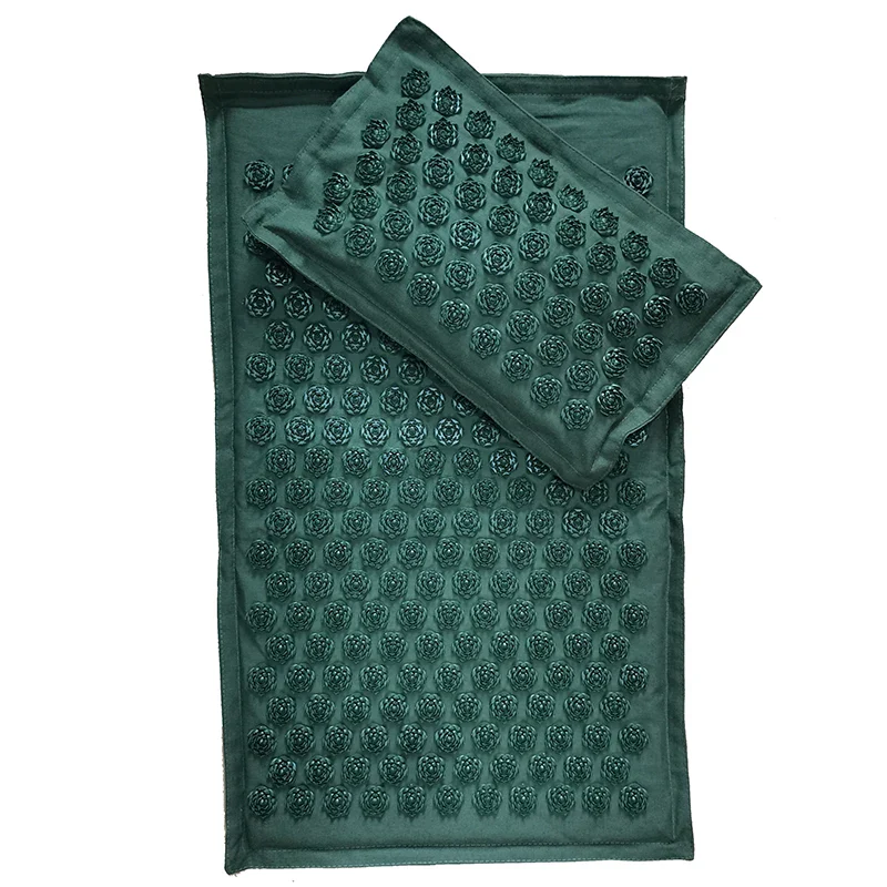 74x44cm Nature Linen Massage Yoga Mat - Image 18