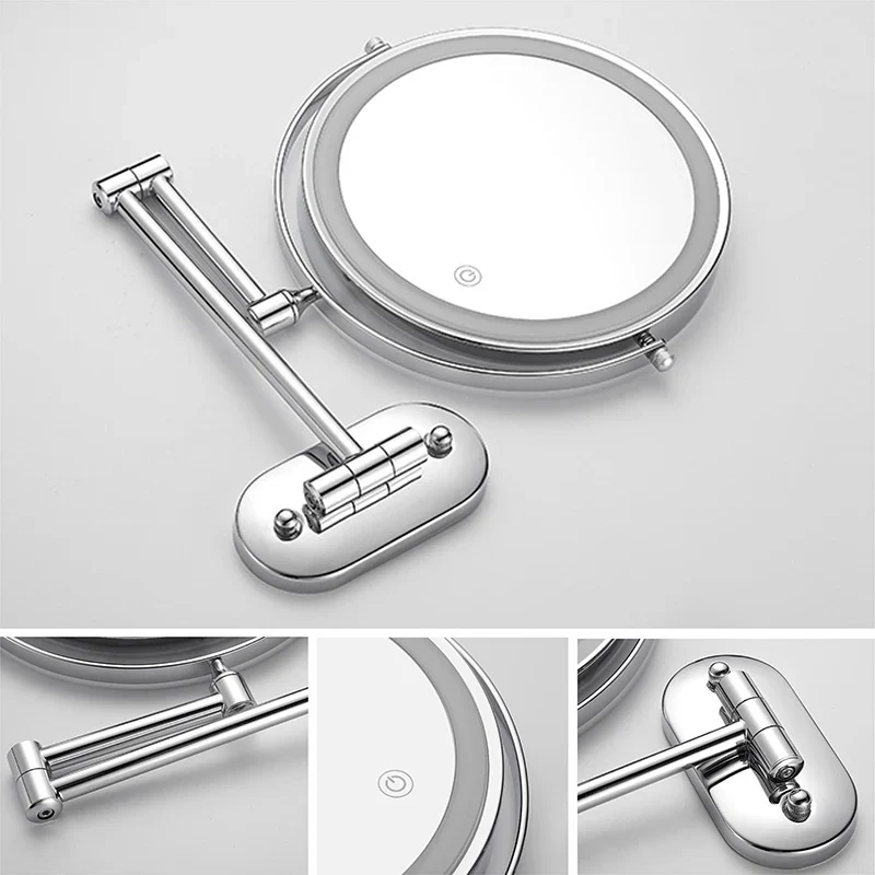 8 Inch Double-Sided LED Makeup Mirror - Image 3
