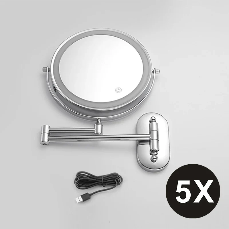 8 Inch Double-Sided LED Makeup Mirror - Image 5