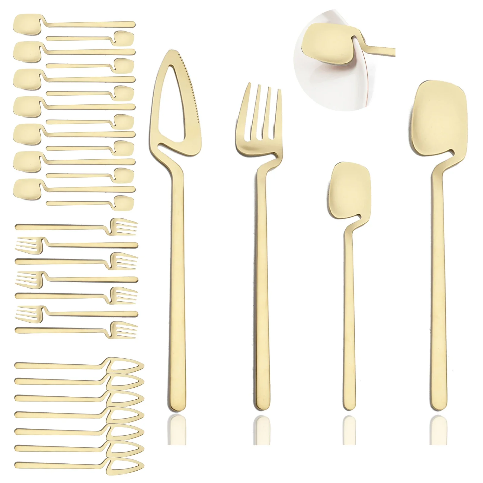 8 People Dinnerware Cutlery Set 304 - Image 12