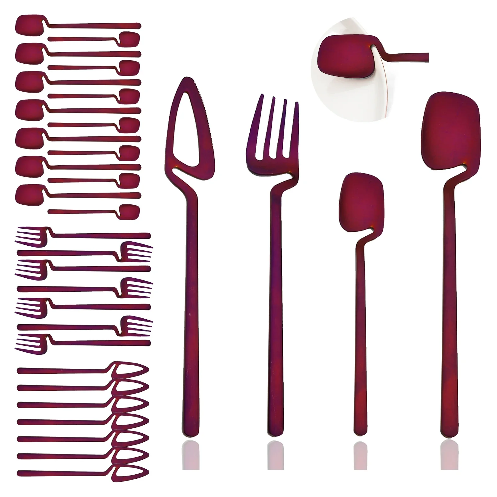 8 People Dinnerware Cutlery Set 304 - Image 14