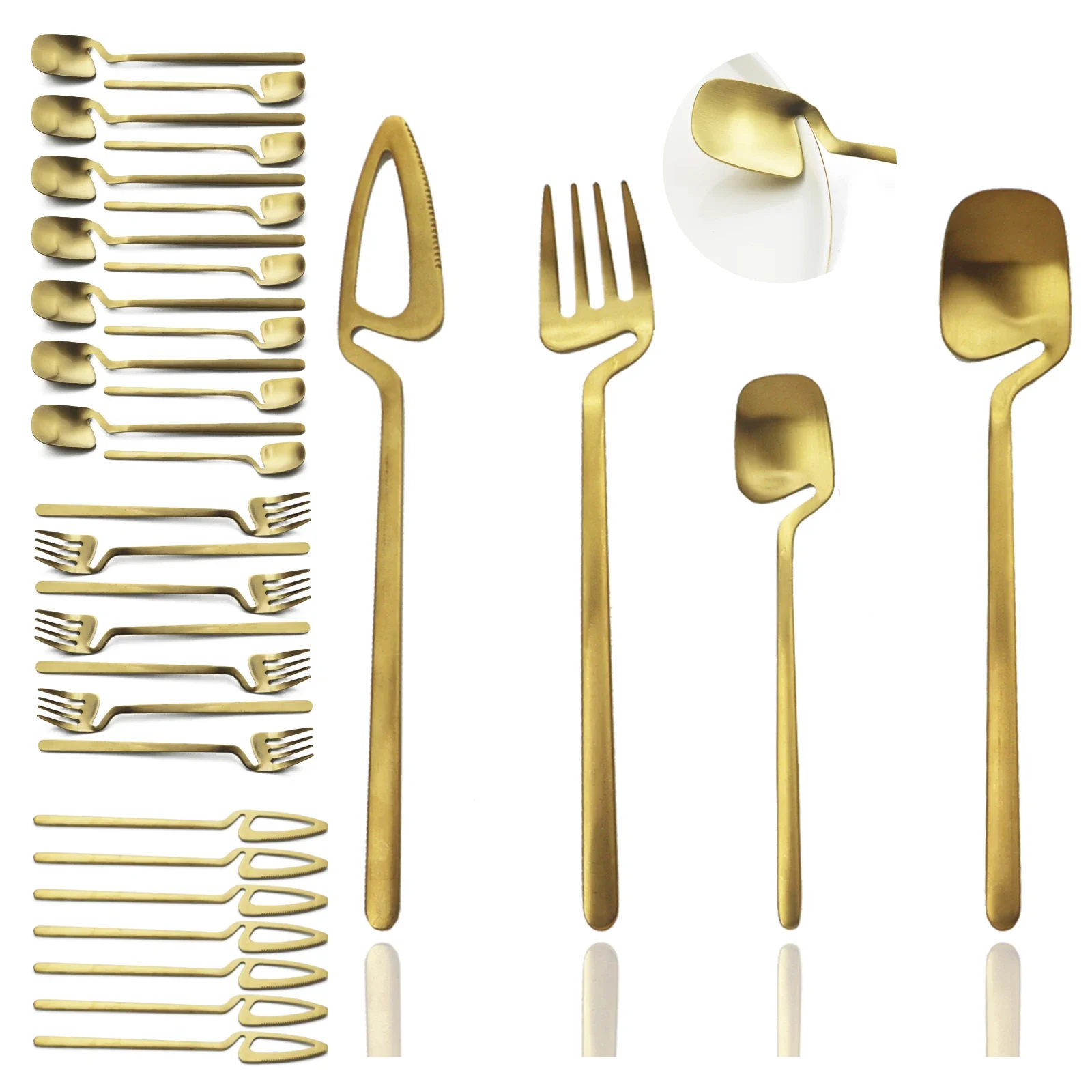 8 People Dinnerware Cutlery Set 304 - Image 8