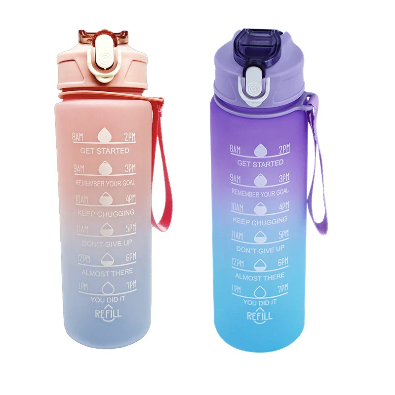 900ml Sports Water Bottle with Time Marker - Image 16