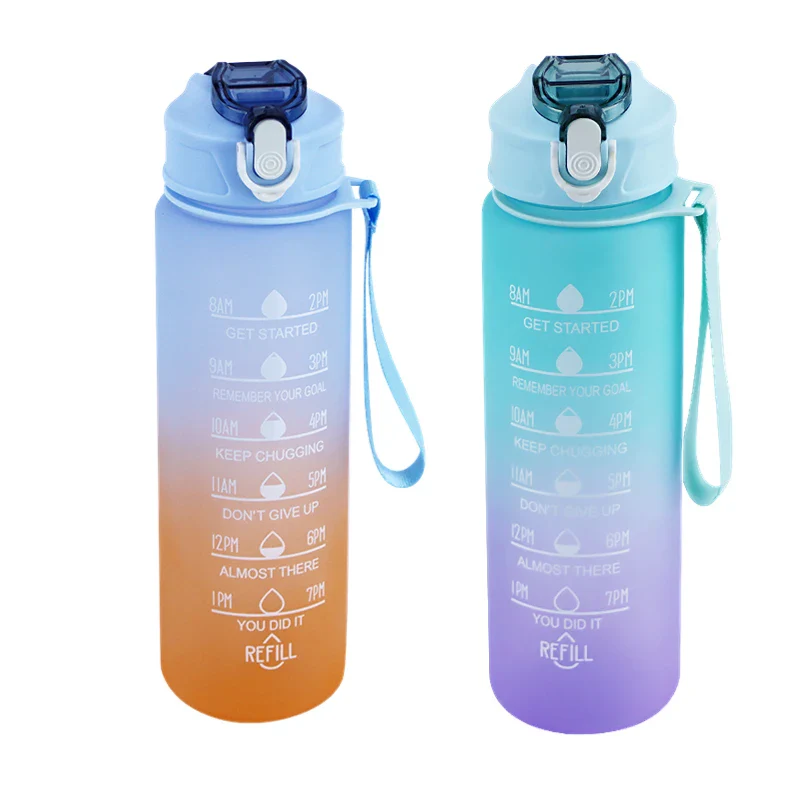 900ml Sports Water Bottle with Time Marker - Image 18