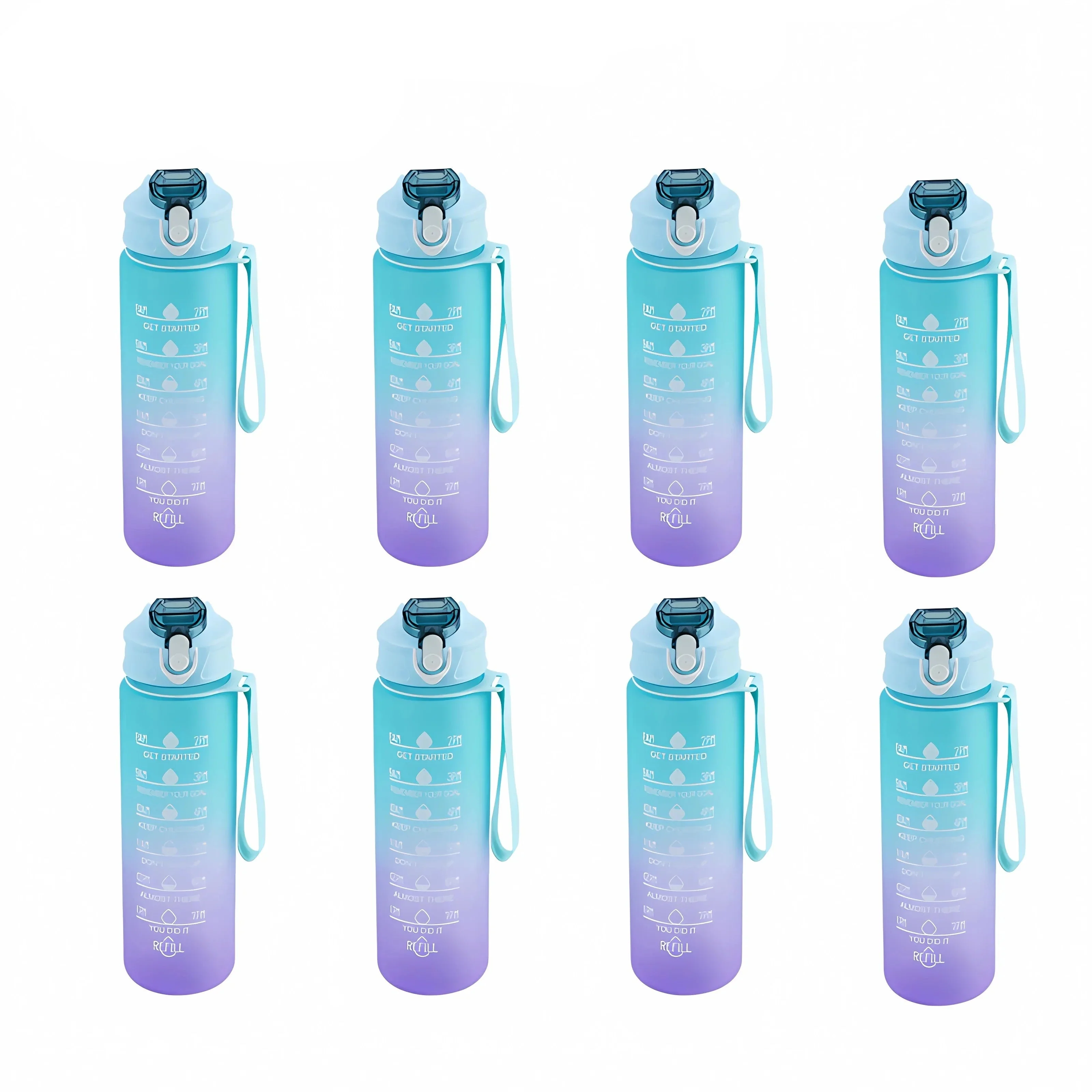900ml Sports Water Bottle with Time Marker - Image 21