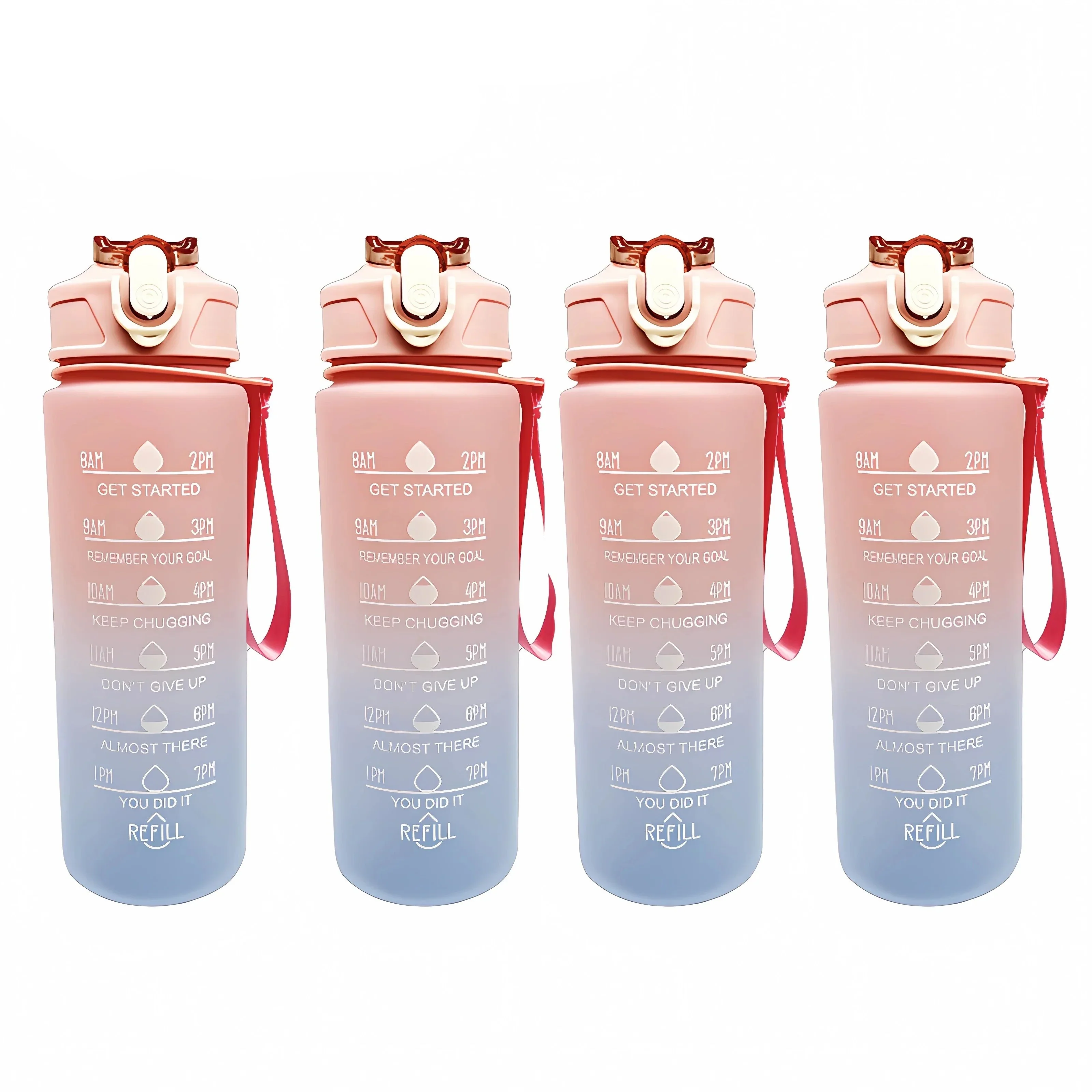 900ml Sports Water Bottle with Time Marker - Image 8