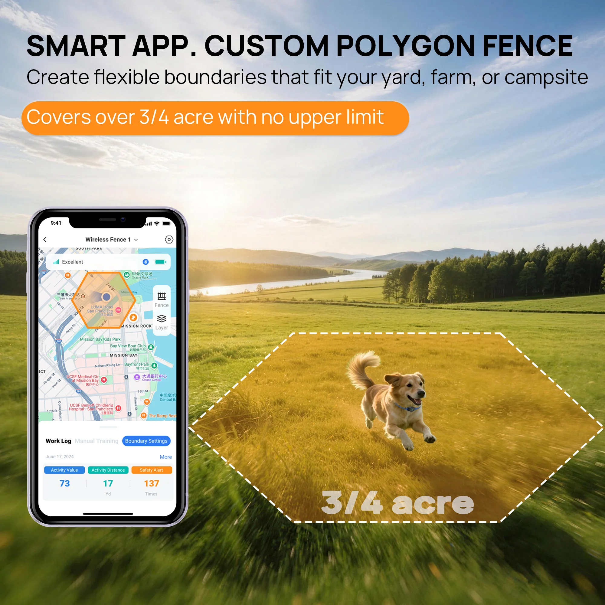ASTKO F860 GPS Outdoor Wireless Dog Fence (App‑Based Smart Boundary System with Health Monitoring) - Image 7
