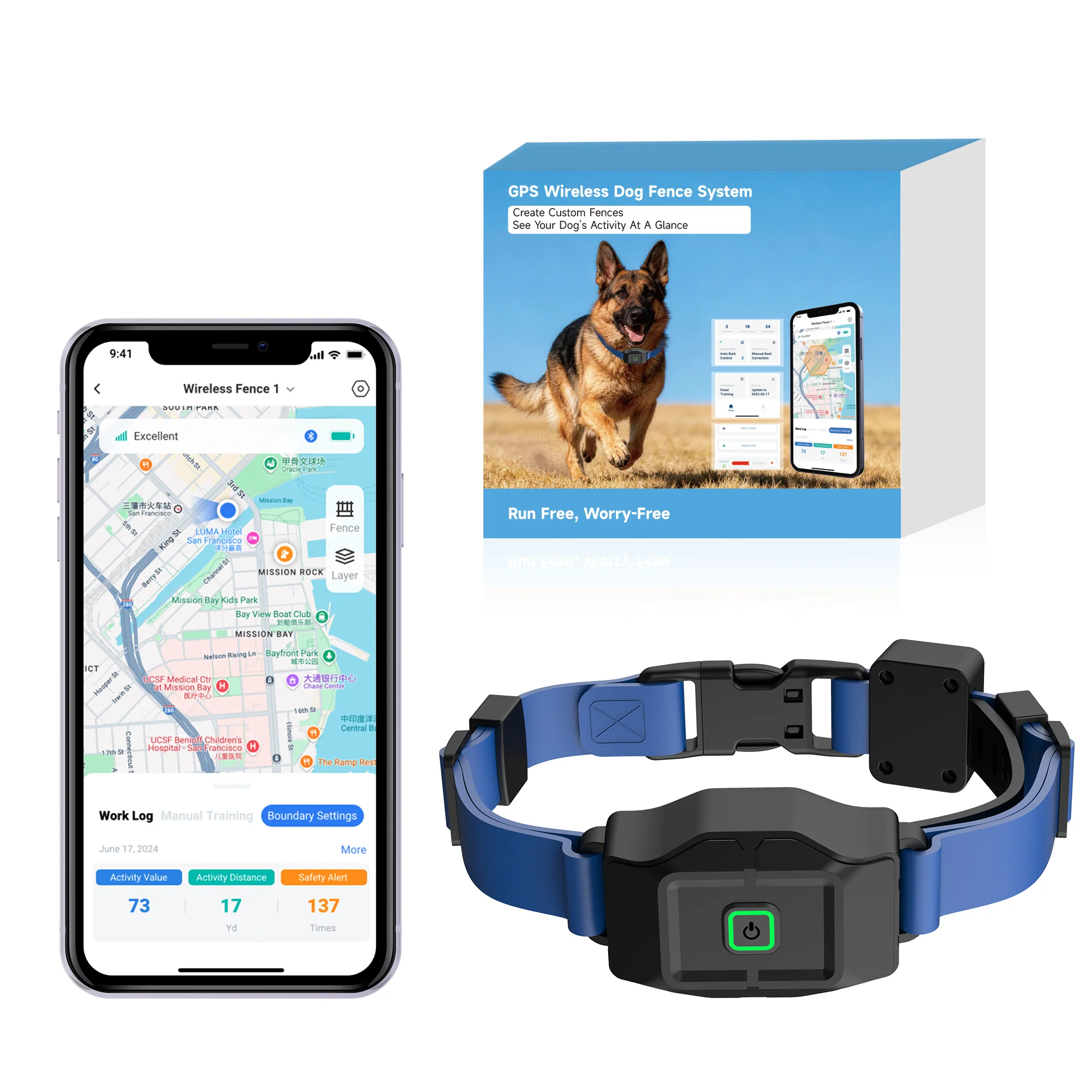 ASTKO F860 GPS Outdoor Wireless Dog Fence (App‑Based Smart Boundary System with Health Monitoring) - Image 8