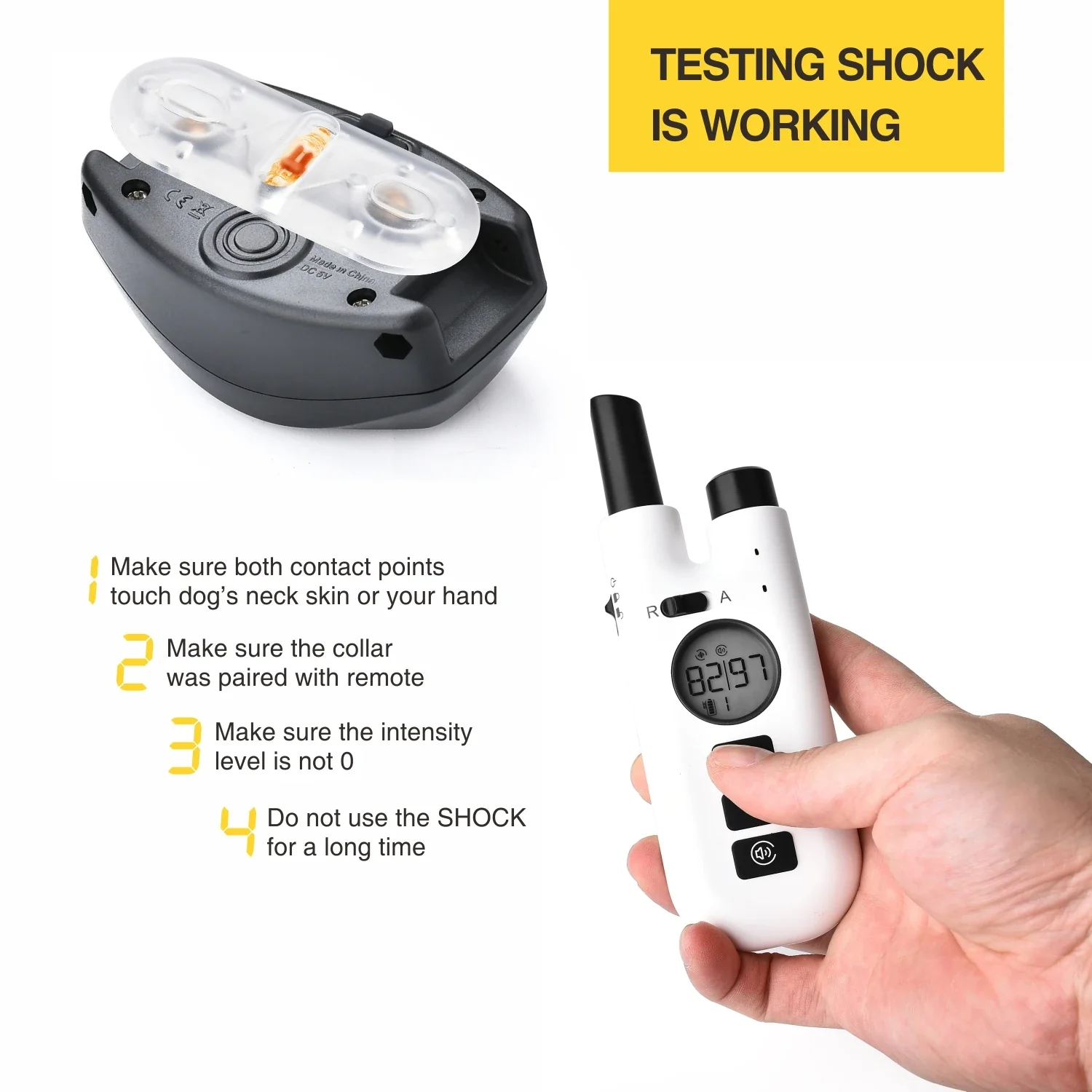 Auto and Manual Dog Bark and Training Shock Collar - Image 5