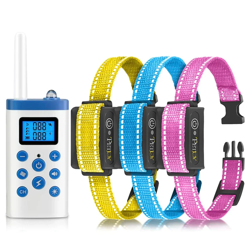 Automatic Bark Collar with Remote - 2-in-1 Dog Training Collar (3 - Collars for 3 Dogs) - Image 7