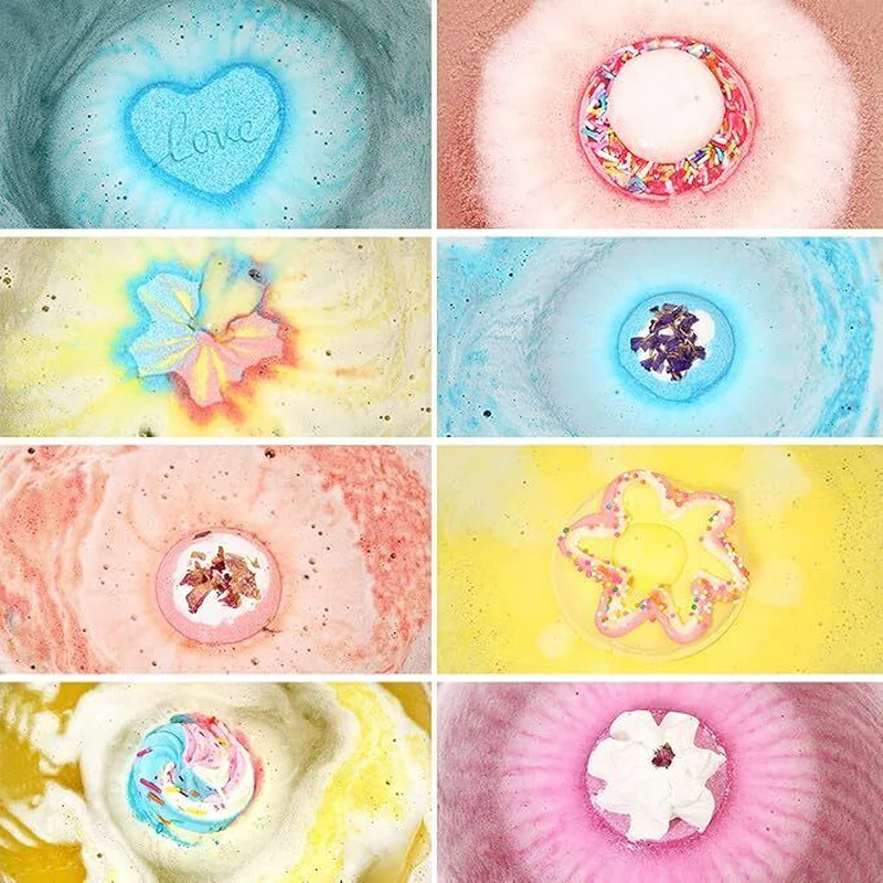 Bath Bombs,Aroma 8 Large Bath Bombs Gift Set For Women.Organic Natural - Image 3