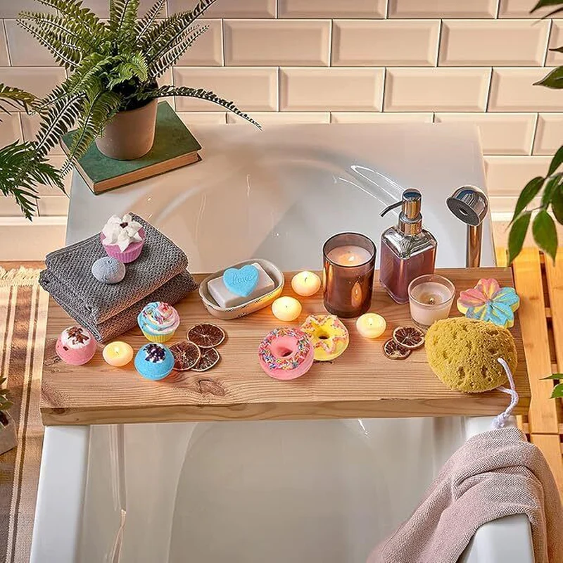 Bath Bombs,Aroma 8 Large Bath Bombs Gift Set For Women.Organic Natural - Image 5